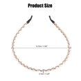 thumbnail image 2 of Unique Bargains 1pc Faux Crystal Hair Hoop Women Hairband Hair Accessories 0.20 Inch Wide Light Pink, 2 of 7
