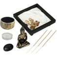 BUZIFU Zen Garden Buddha Candle Holders Ornament for Natural Stone ...