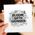 thumbnail image 7 of 3drose, Bloom with Wonder Surrounded by Flowers, 6 Greeting Cards with Envelopes, 7 of 7