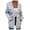 White, variant on Women Sweater Winter Fair Isle Snowflake Knit Button Up Long Sleeve Cardigan Winter Holiday (Pink, S)