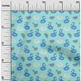 thumbnail image 2 of oneOone Cotton Cambric Turquoise Blue Fabric Donut Pattern Sewing Craft Projects Fabric Prints By Yard 42 Inch Wide, 2 of 6