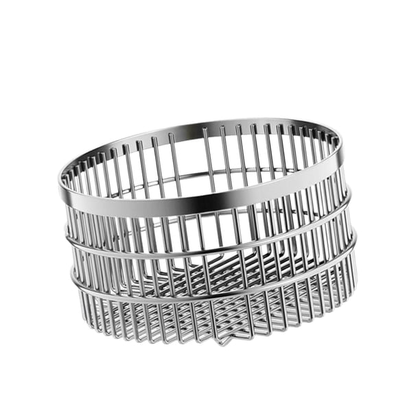 Cesta para refrigerios, contenedor de alimentos, decoración del hogar, elegante, transpirable, organización, versátil 18cm sin asa