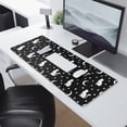 thumbnail image 2 of Long Mouse Pads for Desk,Black White Cat Moon Star Pattern Desk Mats on Top Of Desks, Desk Mouse Pad Extra Large with 3mm Non-Slip Base and Stitched Edge for Gaming,Office,Work,Home 31.5"x11.8", 2 of 6