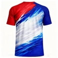 thumbnail image 5 of Betivan Men's Fashion Casual Soccer USA Style Soccer Printed Sport Breathable Short Sleeve Tops, 5 of 6