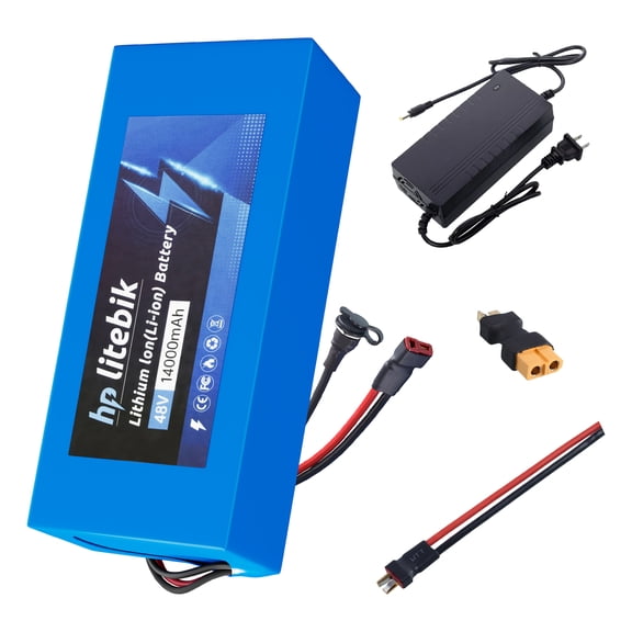 48v 14ah Battery Ebike Replacement Motor Bike Lithium Ion Battery T Plug UL2271