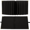 thumbnail image 4 of ILLUVA Scrapbook 8" x 8" Black Kraft Paper Scrap Photo Album, Holds 60, 4 of 7
