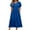 Dark Blue, variant on ZZwxWA Womens Summer Tunic Dress 2025 Crew Neck Ruffle Short Sleeve A Line Sundress Casual Loose Flowy Swing Midi Dresses