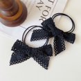 thumbnail image 1 of Paquete de 2 lazos para el pelo de color caramelo con forma de corazón para niña, banda de goma estilo cola de caballo doble, accesorios para el pelo, 1 of 6