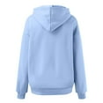 thumbnail image 5 of Fgnfyis Women's Oversized Hoodie Pullover Hooded Sweatshirts Comfy Casual Loose Winter Light Blue XXL, 5 of 5