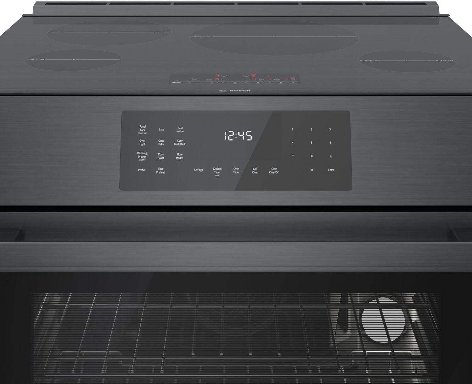 Bosch Hii8047u 800 Series 32" Wide 4.6 Cu. Ft. Slide In Induction Range - Stainless Steel