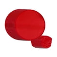thumbnail image 2 of 10 piezas Abanico plegable de poliéster de mano plegable diámetro 25 cm con bolsa de vuelo Rojo, 2 of 9