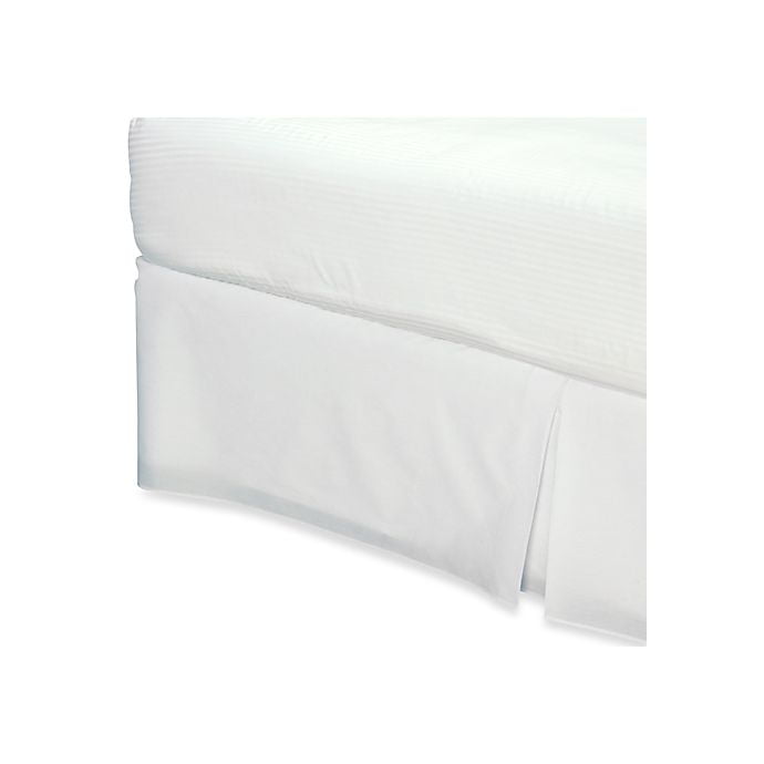 Smoothweave 14 Inch Drop Tailored Full Bed Skirt in White New In Package 