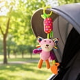 thumbnail image 6 of Kiddiway Baby Toy Teether Car Hanging Wind Chime - Plush Figurine Style, Baby Car Toys & Stroller Toys, Teething Toy with Soft Rattle, Sensory Soothing, BPA-Free, Hanging,c, 6 of 6