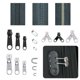 thumbnail image 4 of 85pcs Fix Replacement Zip Slider Bags Tent Zippers, 4 of 5