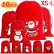 thumbnail image 2 of Bolsas rojas de terciopelo con cordón para Navidad, bolsas de almacenamiento para dulces, aperitivos, regalos, pulseras, embalaje de joyas, Año Nuevo 2024, 1-10 piezas, 2 of 4