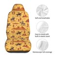 thumbnail image 5 of Vsdgher Brave Cowboys Automotive Seat Covers for Cars Trucks and SUVs – Car Seat Covers for Truck Seat Protectors Set of 2, 5 of 7