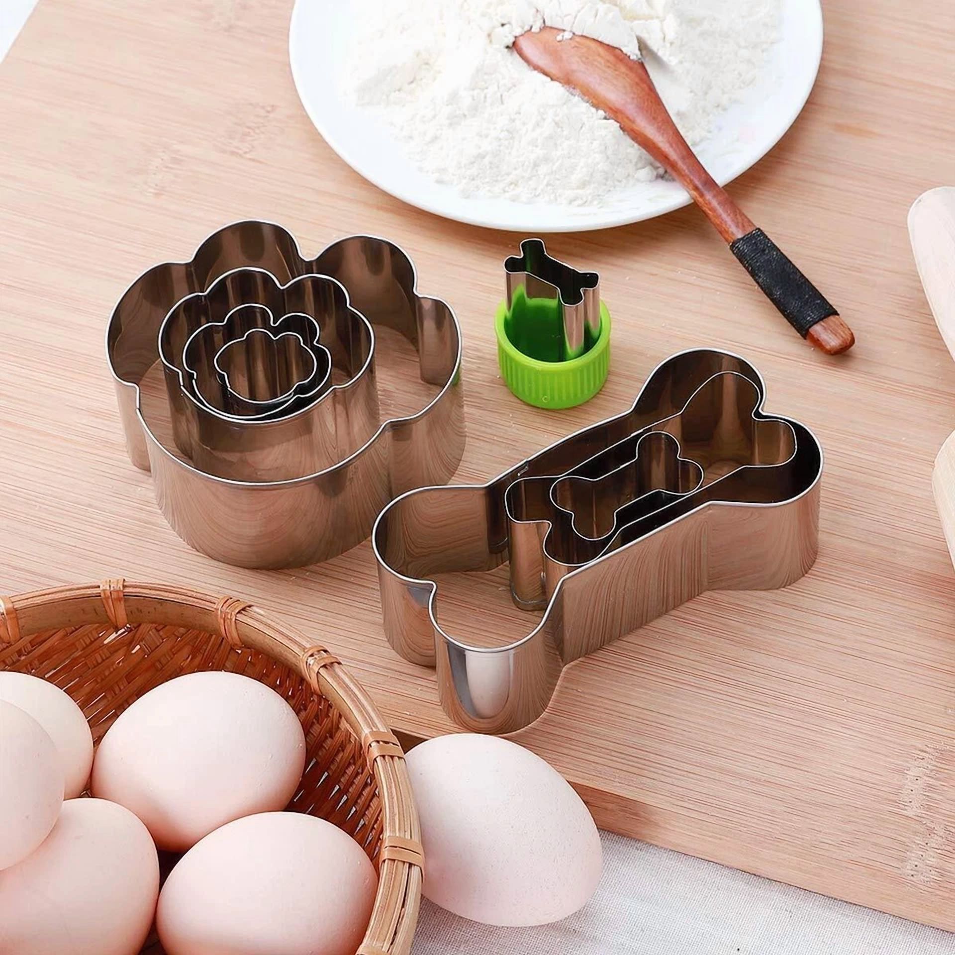 BUTTERFLY- 8Pcs/Set Dog Bone Shaped Biscuit Cake Cookie Cutter Mold Mould