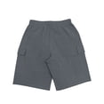 thumbnail image 4 of Men's Plus Size Linen Cargo Shorts Drawstring Elastic Waist Casual Beach Short with Pockets Summer Vacation Daily Wear, 4 of 7