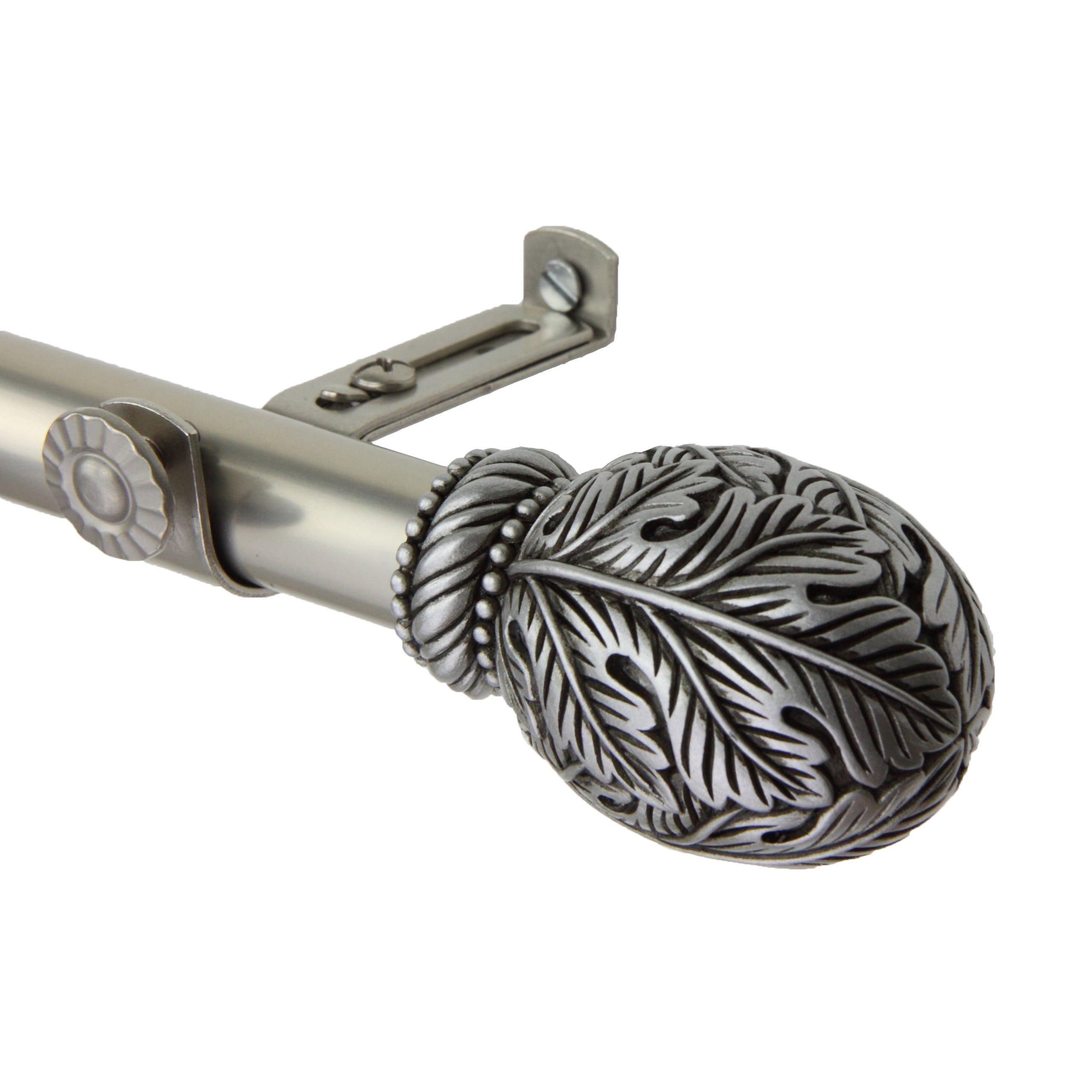 13/16" Dia Adjustable 120-170" Santino Curtain Rod in Satin Nickel