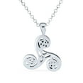 thumbnail image 2 of Bling Jewelry Womens Celtic Triquetra Spiral Knot Triskele Pendant Necklace, 2 of 4