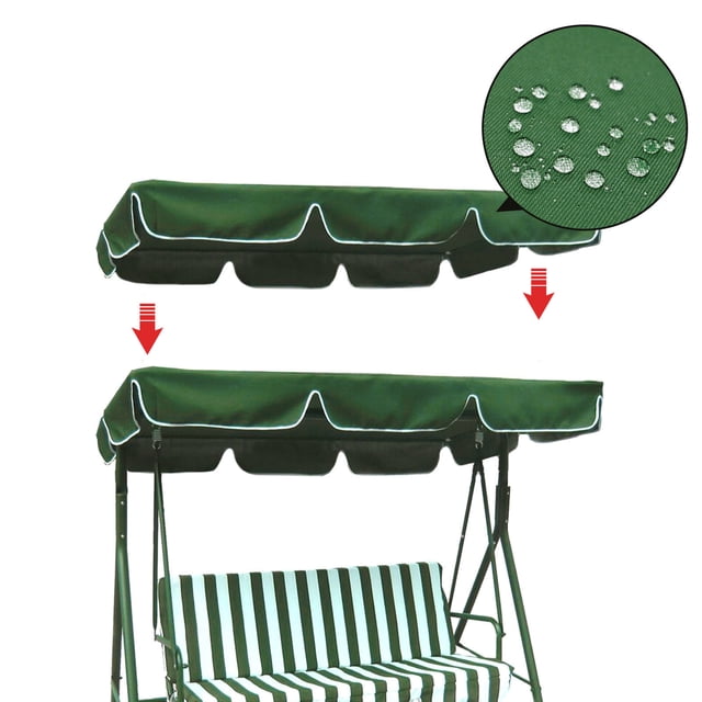 fheaev Garden Seat Replacement Double Replacement Cloth Top Set Outdoor Patio Seat Cover for Backyard