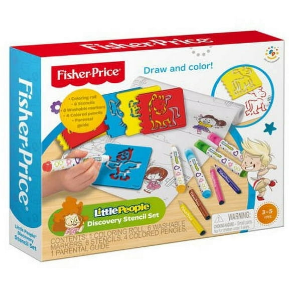Fisher Price Little People Discovery Stencil Set