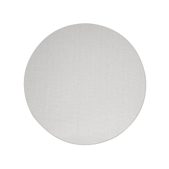 Furnish My Place Abstract Contemporary Striped Pattern Modern Plush Two Tone High Low Pattern Rug Carpet| Pet & Kids Friendly| Events Wedding | Made in USA - Iconic Ivory Cream, 5' Round Area Rug