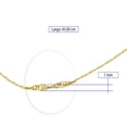 thumbnail image 3 of Cadena de Oro 10k Horoz Tejido Singapur 40cm, 3 of 5