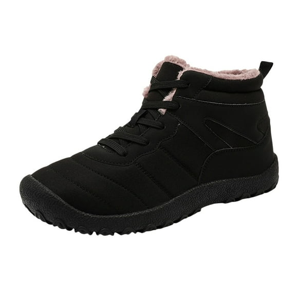 NOKIO Men'S Stylish Thermal Winter Snow Boots Men'S Cozy Plush-Lined Snow Boots Men'S Cozy Fur-Lined Snow Shoes Warm And Snow Boots Fashion In Cold Men'S Waterproof Snow Boots