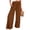 Brown, variant on Wide Leg Pants for Women High Wasited Baggy Palazzo Pants Casual Pull On Bell Bottom Smocked Elastic Waist Pants,Beige 2XL