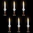 thumbnail image 3 of Northlight Flickering LED Window Candles with Timer - 8.5" - White - Set of 6, 3 of 6