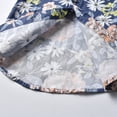 thumbnail image 4 of Boys Hawaiian Shirt Print Short Sleeve Button Down Shirt Cotton Casual Tropical Beach Summer Tops for Kids 0-9 Years, 4 of 8