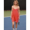 thumbnail image 4 of Cuteduck Women's Summer Casual Rompers Sleeveless Loose Spaghetti Strap Short Jumpsuits Overalls Trendy Outfits With Pockets S-2XL, 4 of 5