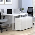 thumbnail image 6 of HON Basyx Commercial-Grade Modern Mobile Steel Pedestal, Filing Cabinet, White (BSXMMPRW), 6 of 16