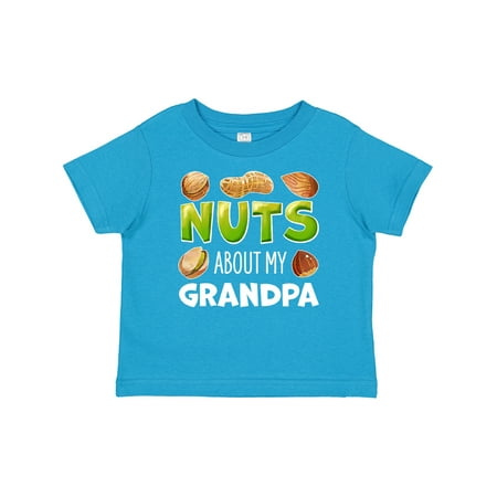 

Inktastic Nuts About My Grandpa Peanut Almond Pistachio Gift Baby Boy or Baby Girl T-Shirt