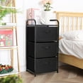 thumbnail image 4 of Dresser Tower with  Drawers,Fabric Dresser Drawer Organizer Unit,Dresser Chest with Wood Top,Vertical Storage Dresser,Small Dresser for Bedroom,Office, 4 of 8