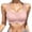 Pink, variant on Women's Built up Tank Style Sports Bra Fashion Colors(Beige,L)