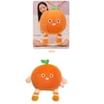 thumbnail image 2 of Orange Doll Plush Toy Happy Fruit Plush Pillow Soft Stuffed Food Plushie Kids Gift, 2 of 17