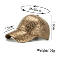 thumbnail image 3 of YOTMKGDO Mens Hats, Baseball Hats Fashion Women Men Sport Animal Print Breathable Beach Baseball Cap Hat Sun Hat, Gold, 3 of 9
