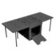 thumbnail image 4 of Caja de almacenamiento plegable de la mesa de campamento de la mesa del tronco del tronco del automóvil plegable Negro, 4 of 8