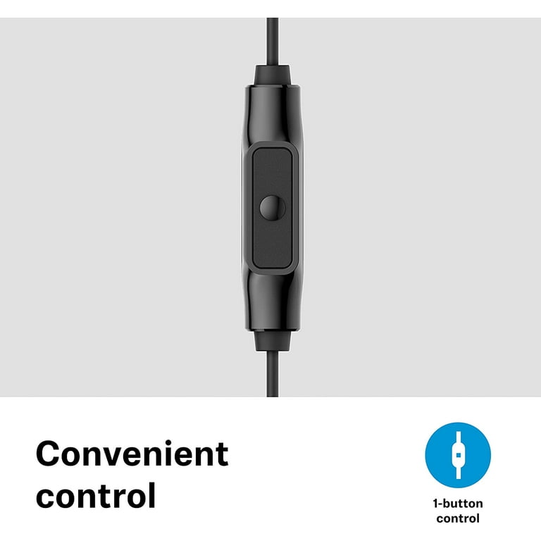 Sennheiser CX 80S In ear Headphones with In line One Button Smart Remote Black