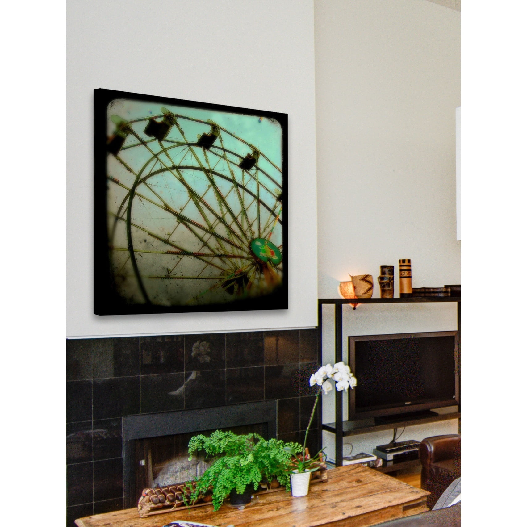 Marmont Hill "Ferris Wheel" Painting Print on Wrapped Canvas