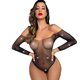 thumbnail image 4 of Mono de mujer con diamantes de imitación, uniforme seductor, manga larga, lencería sexy abierta, malla, 4 of 6