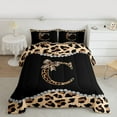 thumbnail image 2 of Castle Fairy Women Personalized Alphabet C Twin Comforter Sets,Leopard Print Bedding Set, 2 of 8