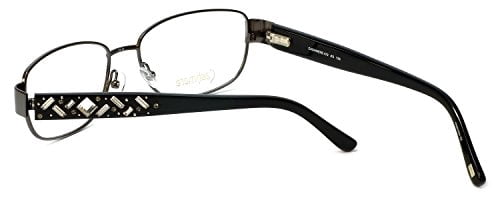 Silver Dollar Designer Reading Glasses Cashmere 472 53mm in Graphite +1.50