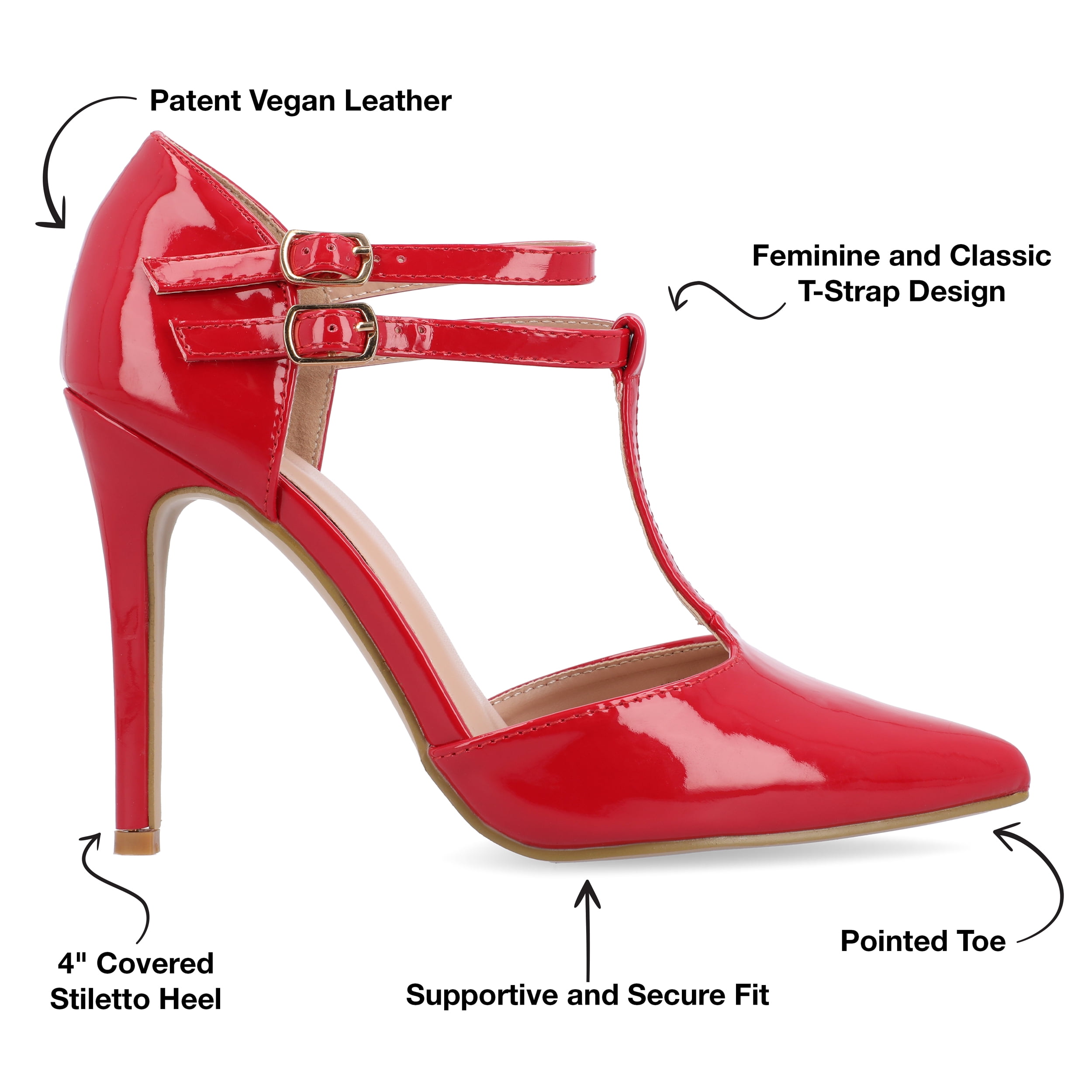 Journee Womens Tru Pointed Toe High Stiletto Pumps, Widths Available