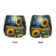 thumbnail image 3 of Balery Starry Sky Sunflower Pantalones cortos deportivos para mujer con forro y dos bolsillos, elásticos, para entrenamiento, gimnasio, yoga-XX-Large, 3 of 7