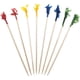 thumbnail image 1 of Palillos de madera con volantes, palillos de dientes de 2,5 pulgadas, paquete de 200, palillos de dientes de cóctel para frutas, aperitivos, sándwiches de club Fokelyi HMYH635, 1 of 4