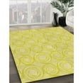 thumbnail image 3 of Ahgly Company Machine Washable Indoor Rectangle Transitional Golden Brown Yellow Area Rugs, 8' x 12', 3 of 7