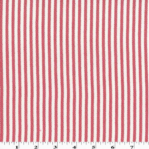 fløde taktik heroisk Red/White Cotton Stripe Home Decorating Fabric, Fabric By the Yard -  Walmart.com